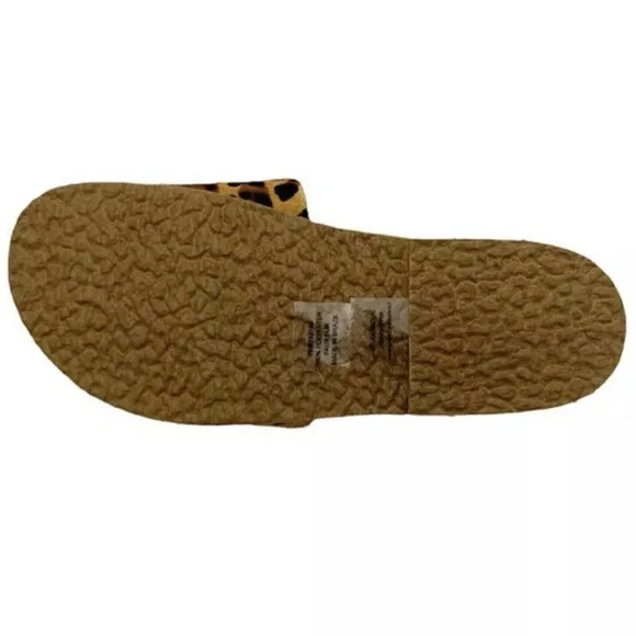 New Vince Camuto Women's Kanadial Slide Sandal Suede calf Hair Faux Fur Slip On - Picture 9 of 9